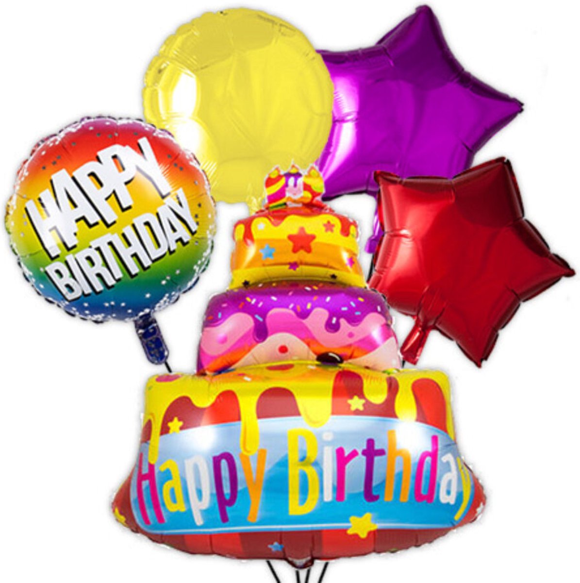 Folat Folieballonnen superset taart - heliumgevuld - feest - kinderfeest - ballonnenfeest - ballonbox