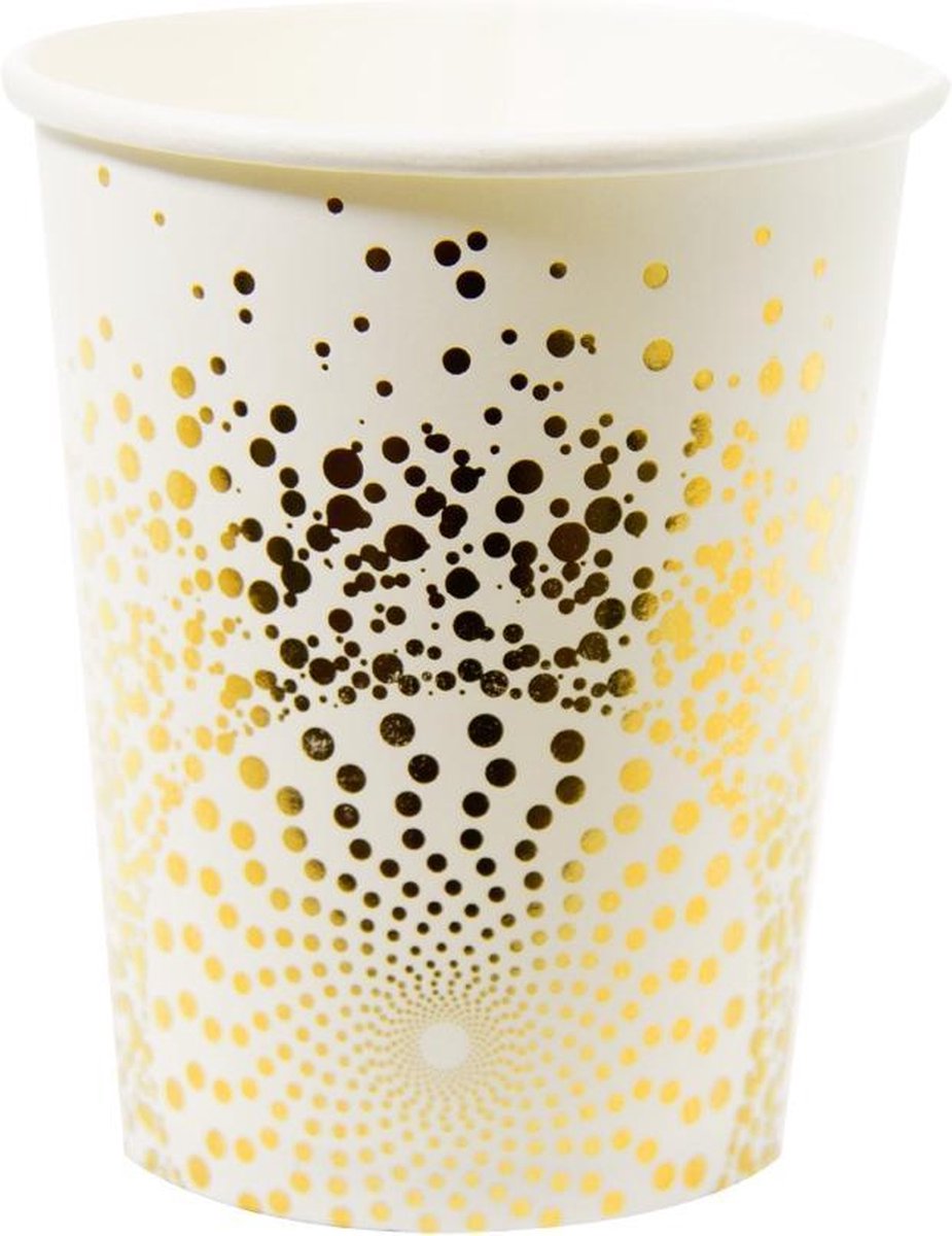 Luxury Gold Bekers 250ml 6 stuks