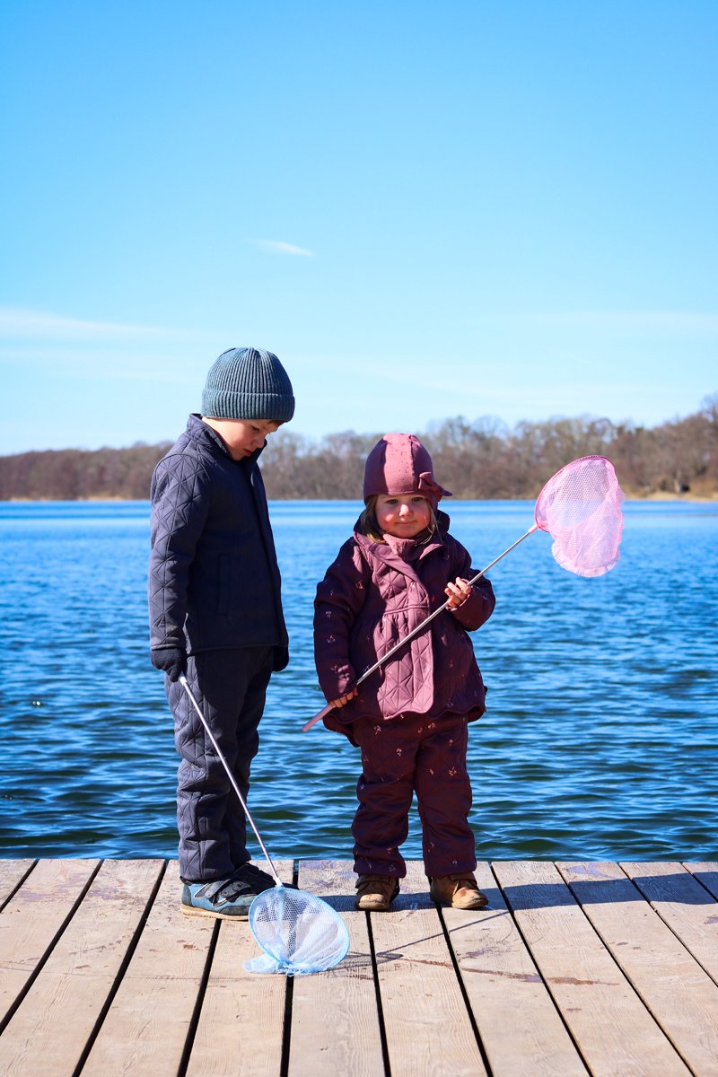 VOLG DE EEND Telescopisch Net Blauw.