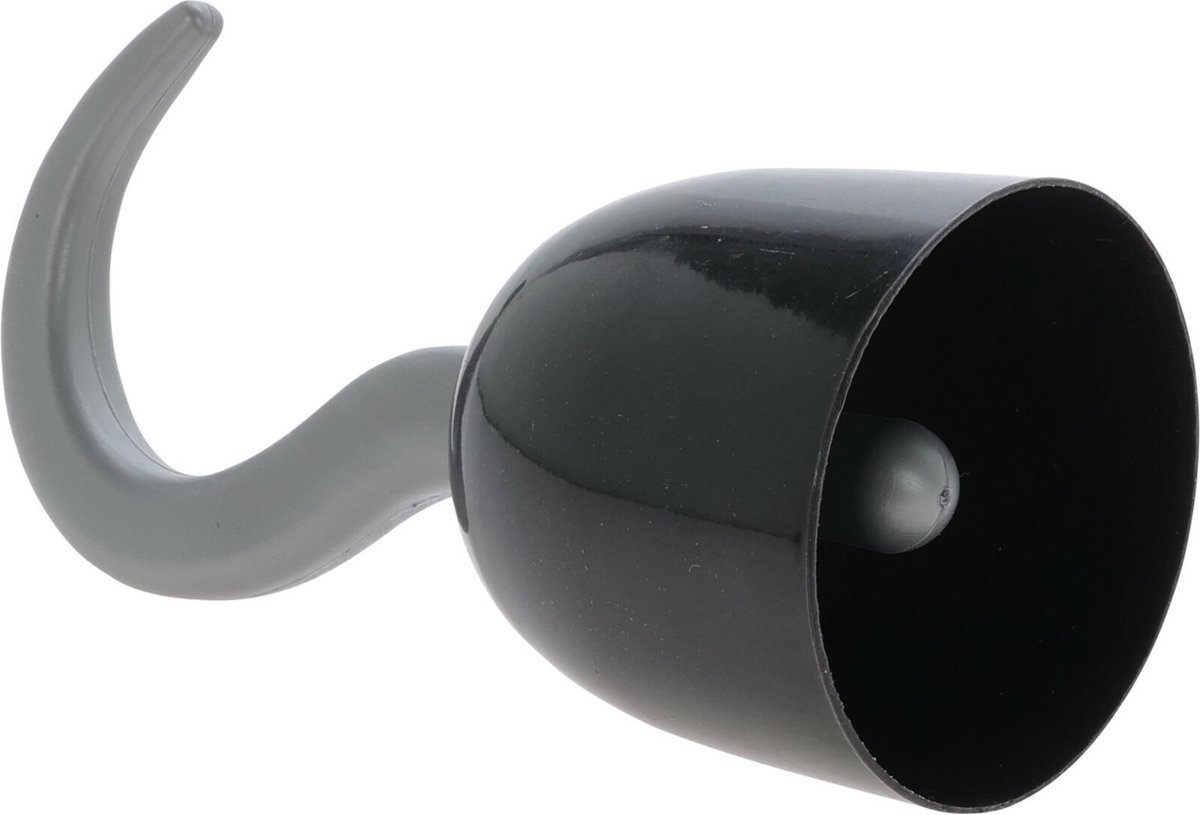 Piratenhaak verkleed accesoires - piraten speelgoed - kunststof - 19 cm - kapitein haak voor aan arm/hand - kind/volwassenen