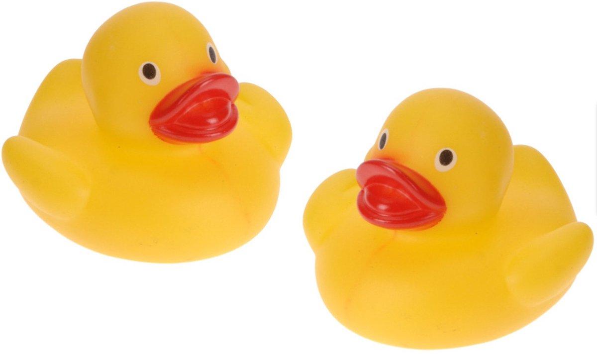 Rubber badeendjes familie - 72x stuks geel - badkamer fun - 5.5 cm - speelgoed eendjes