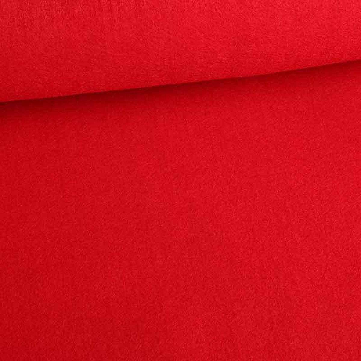 FUNKYTEX Knutsel/ Hobby Vilt stof 3 MM Rood 2 meter