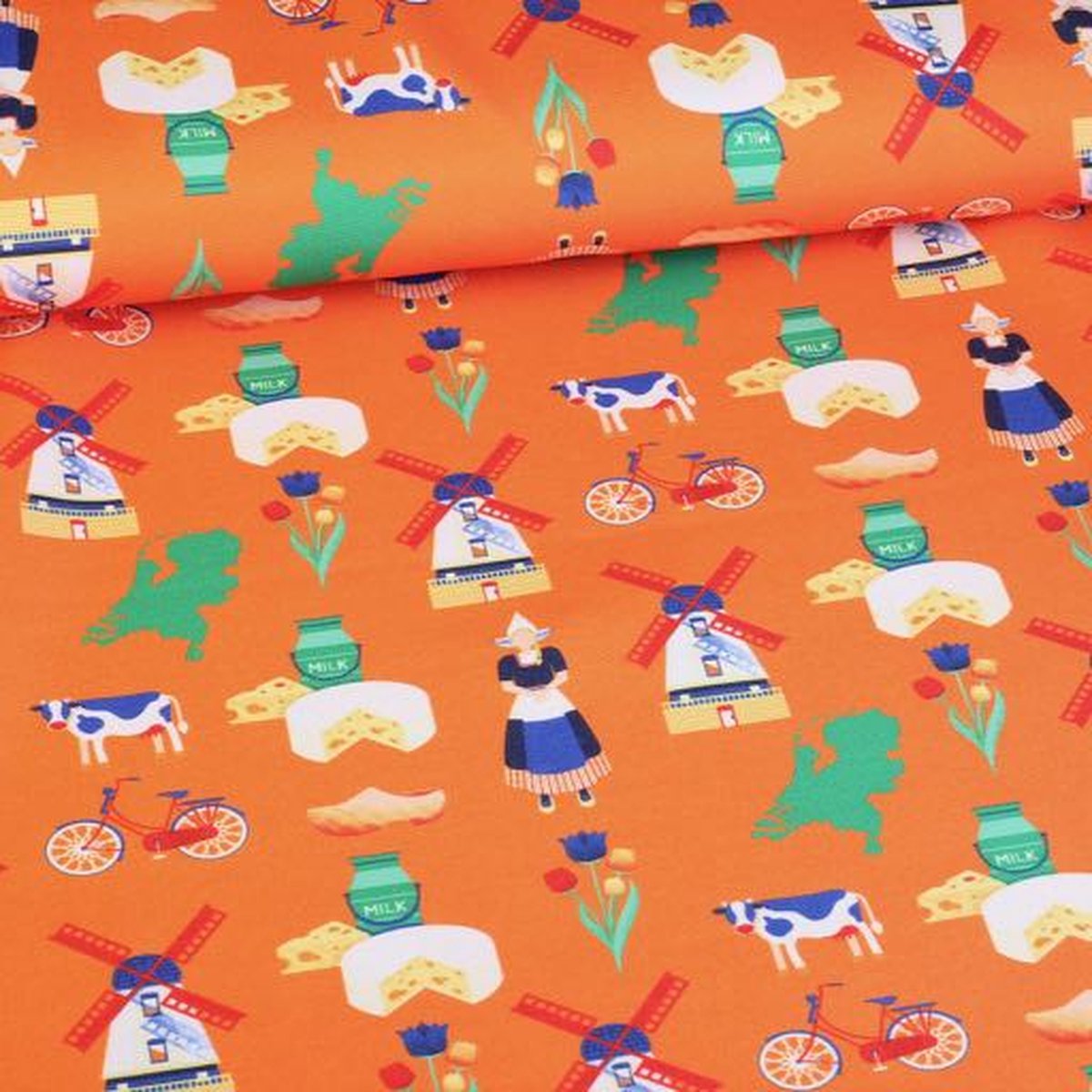 Terlenka Typisch Holland digitaal bedrukt 3 meter