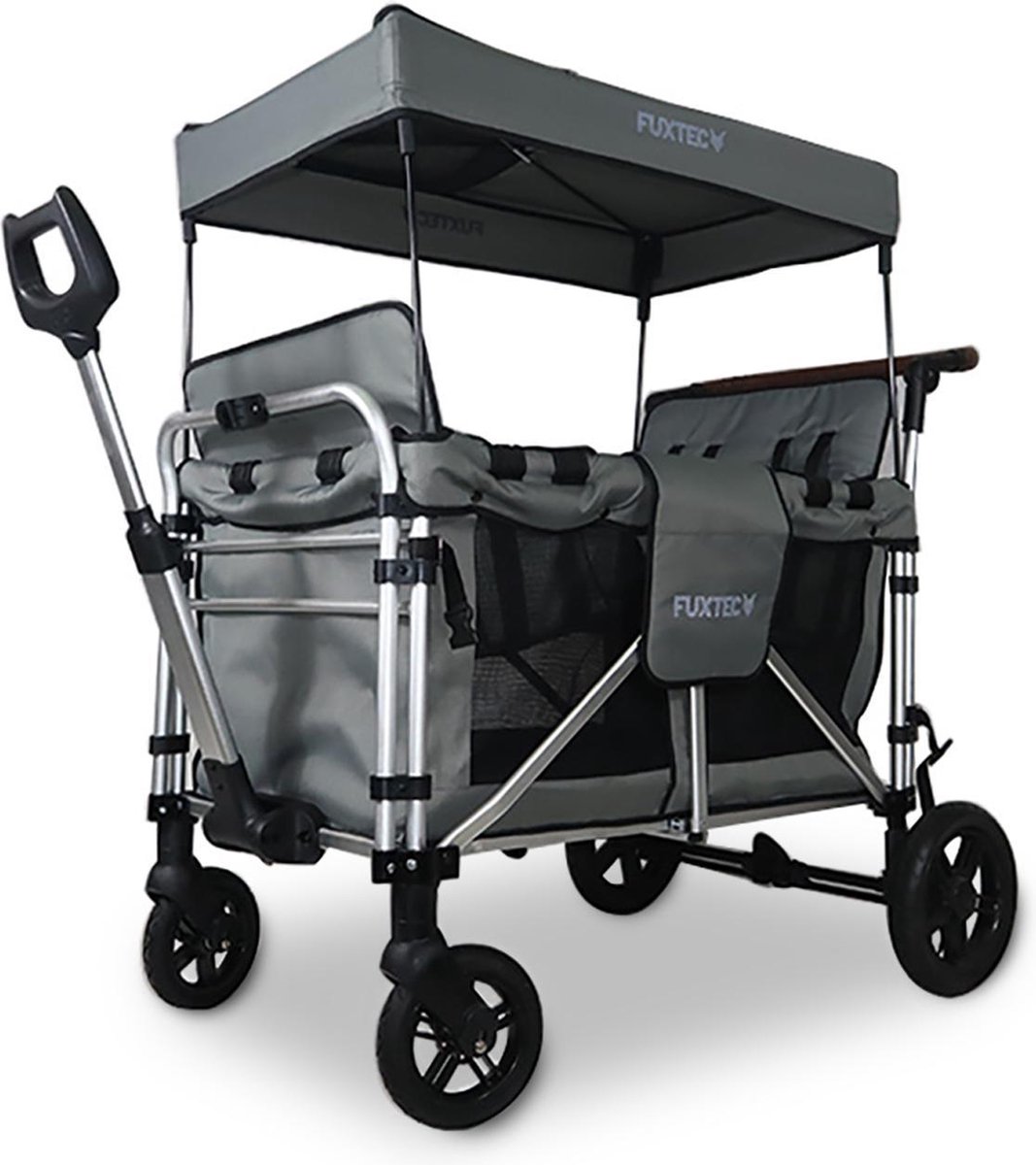 FUXTEC Bolderkar FX-CTXL900 - grijs - nu voor maximaal 4 kinderen