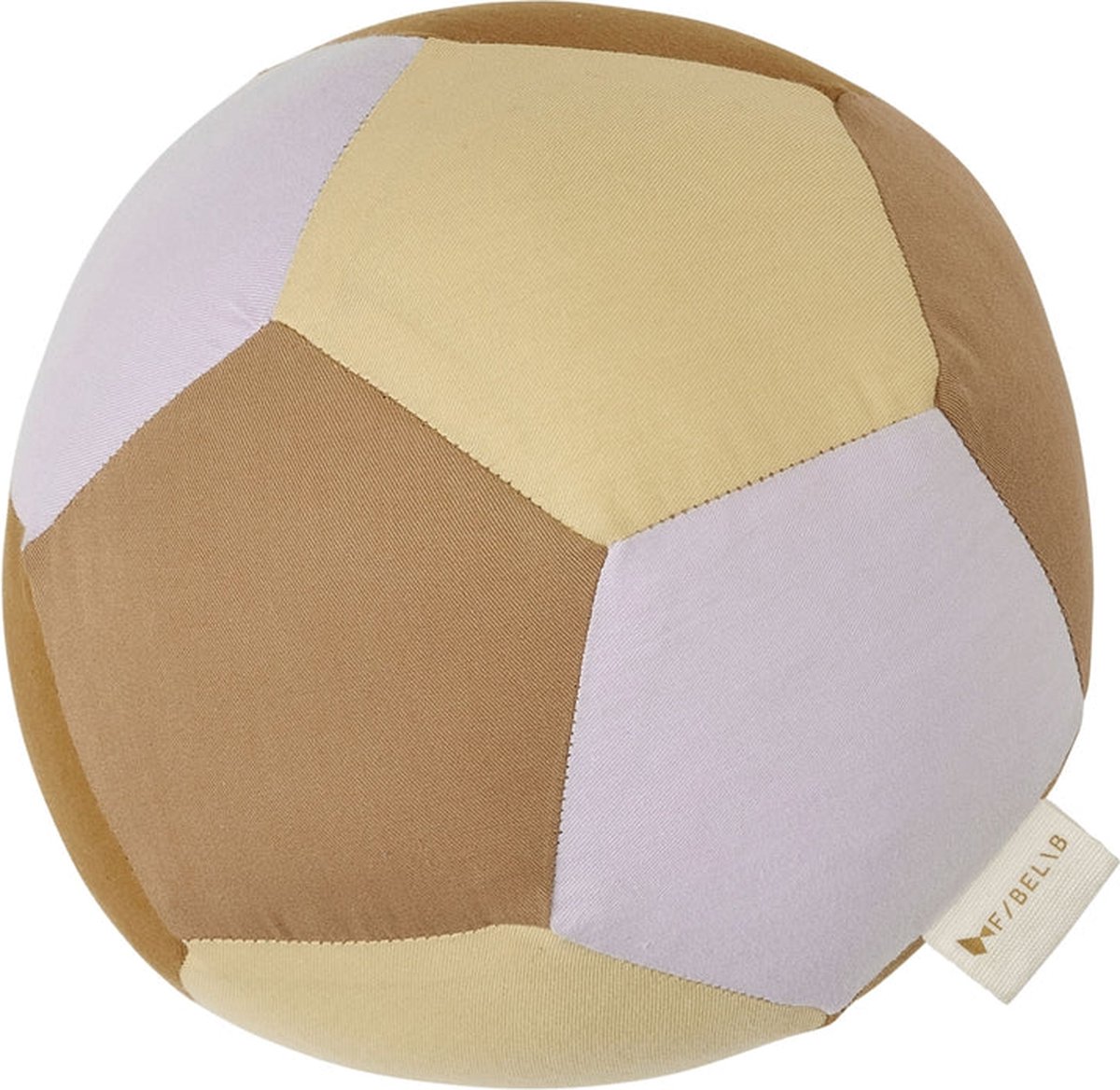   - Stoffen bal - babyspeelgoed - Mix lila/caramel