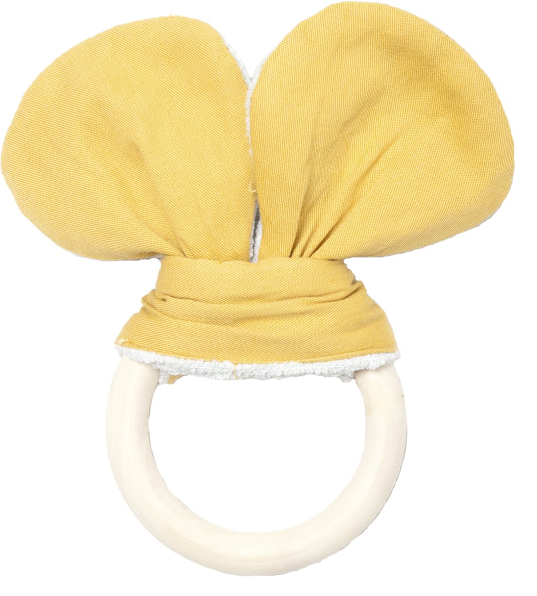 Fabelab Bijtring Oortjes Beer Oker