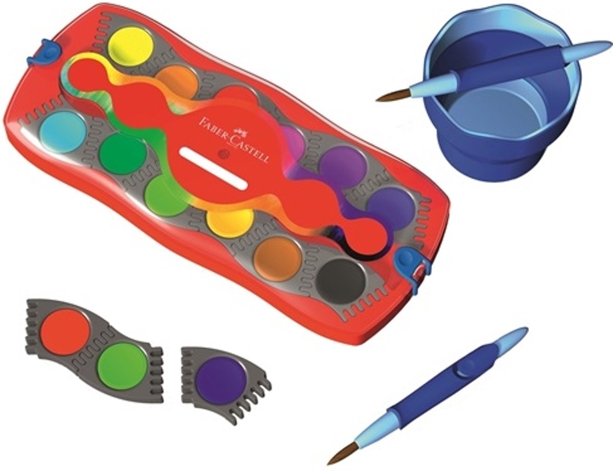 Faber-C. Farbkasten Connector 12 Farben