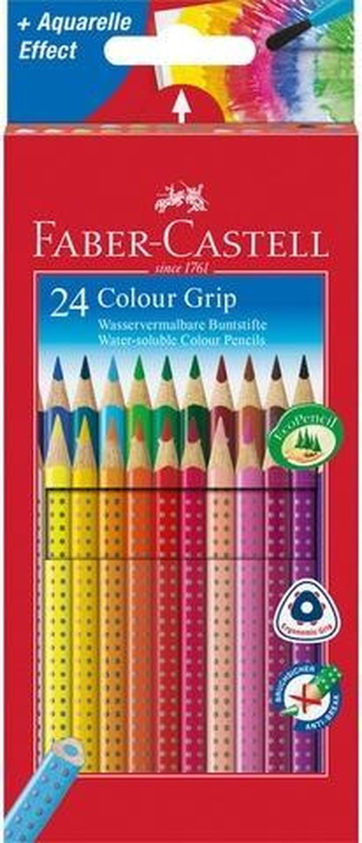 Faber-Castell - 24 Colour Grip 2001 pencils (112424)