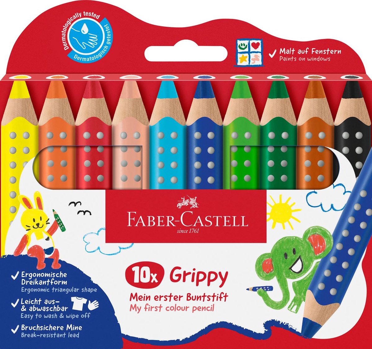 Faber-Castell 110624, Meerkleurig, 10 stuk(s)