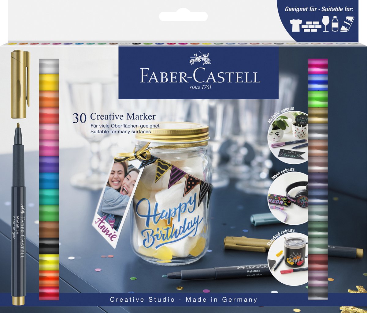 Faber-Castell creatief marker - set van 30 stuks - 1,5mm - FC-160730