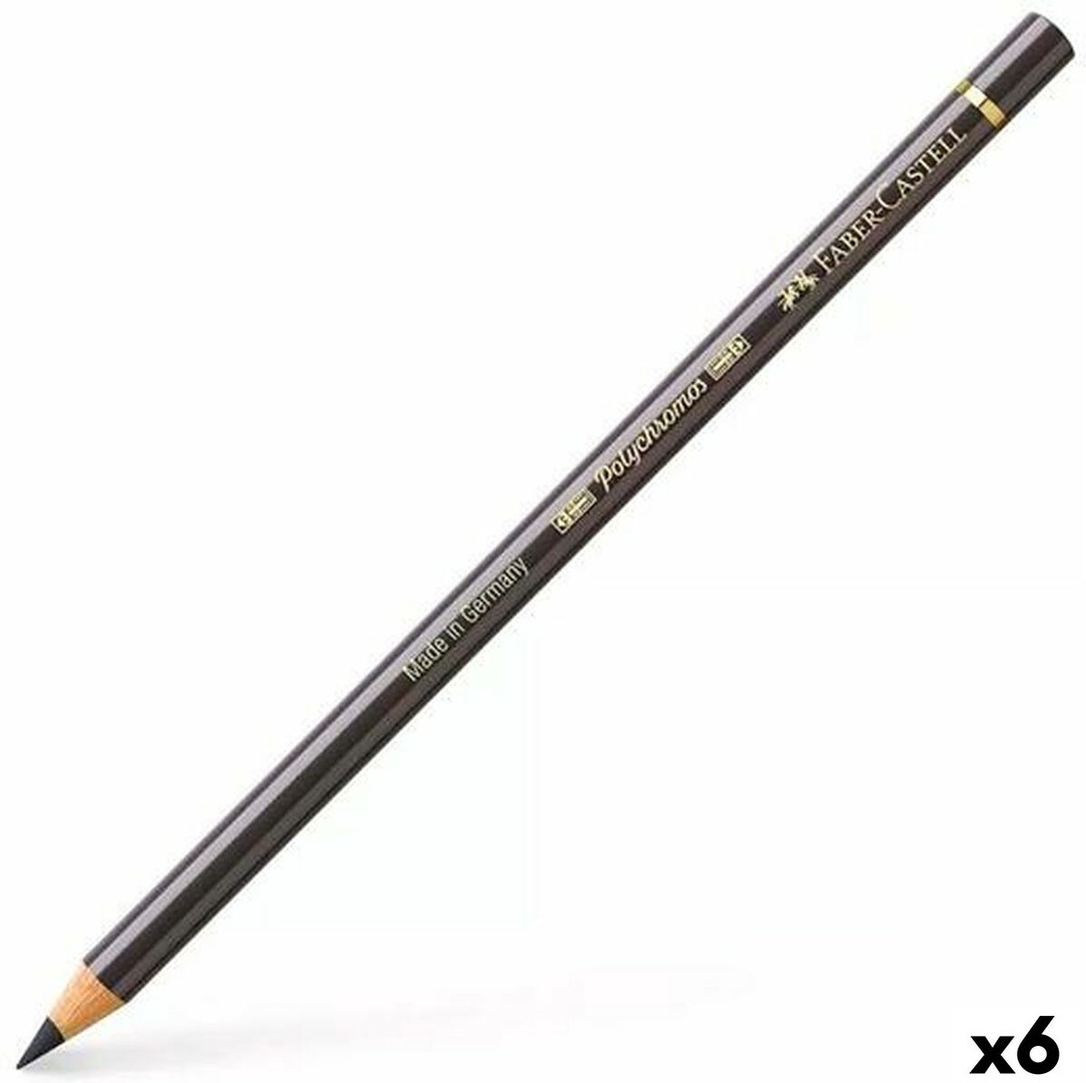 Kleurpotloden Faber-Castell Polychromos Sepia (6 Stuks)
