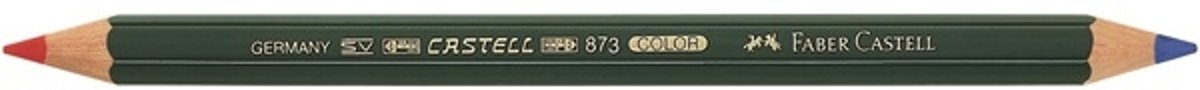 Kleurpotlood Faber Castell 873 roodblauw