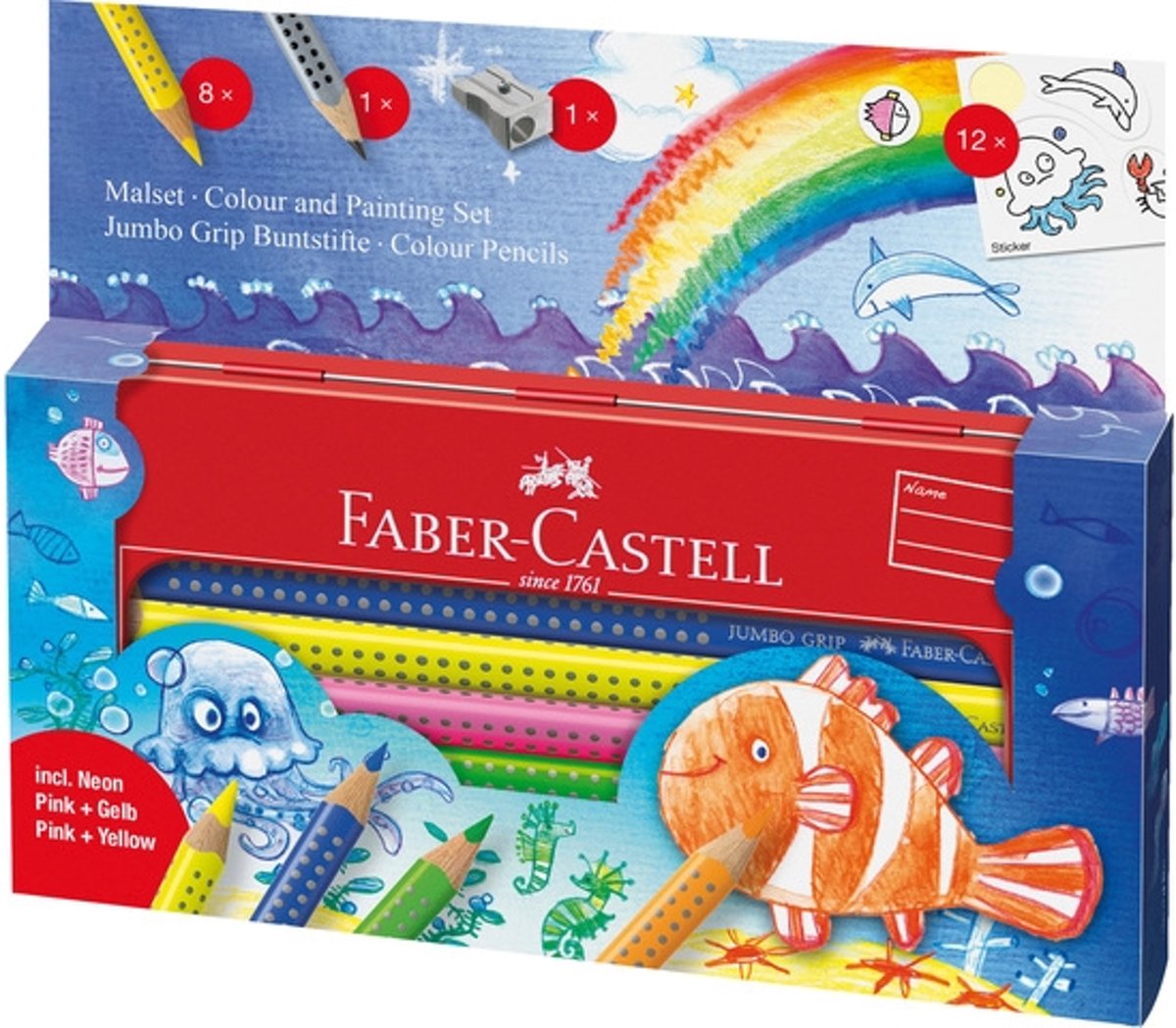 Kleurpotlood Faber-Castell Jumbo GRIP assorti