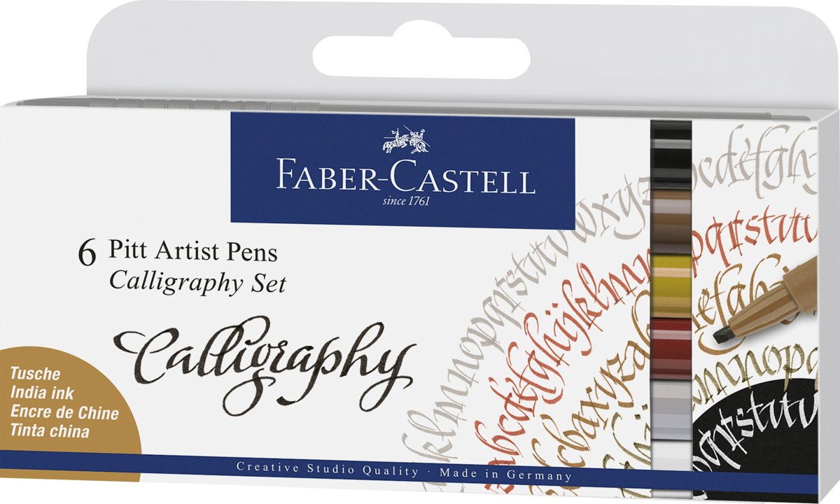 Tekenstift   Pitt Artist   kalligrafieset 6x