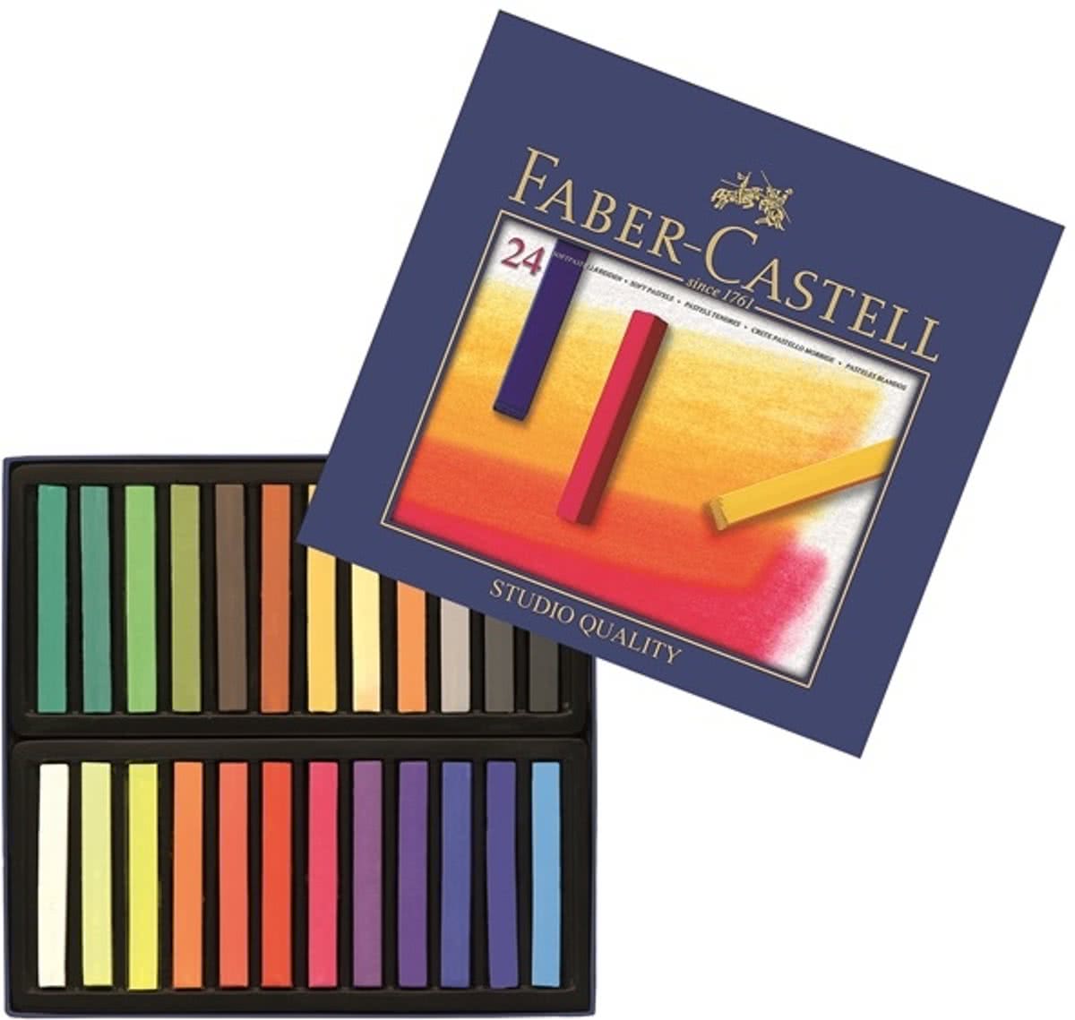 pastelkrijt Faber Castell Creative Studio Softpastel 24 delig etui