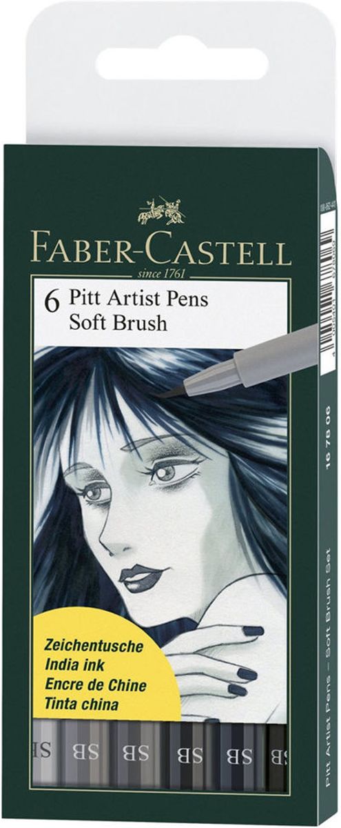 tekenstift Faber Castell Pitt Artist Pen Soft Brush etui