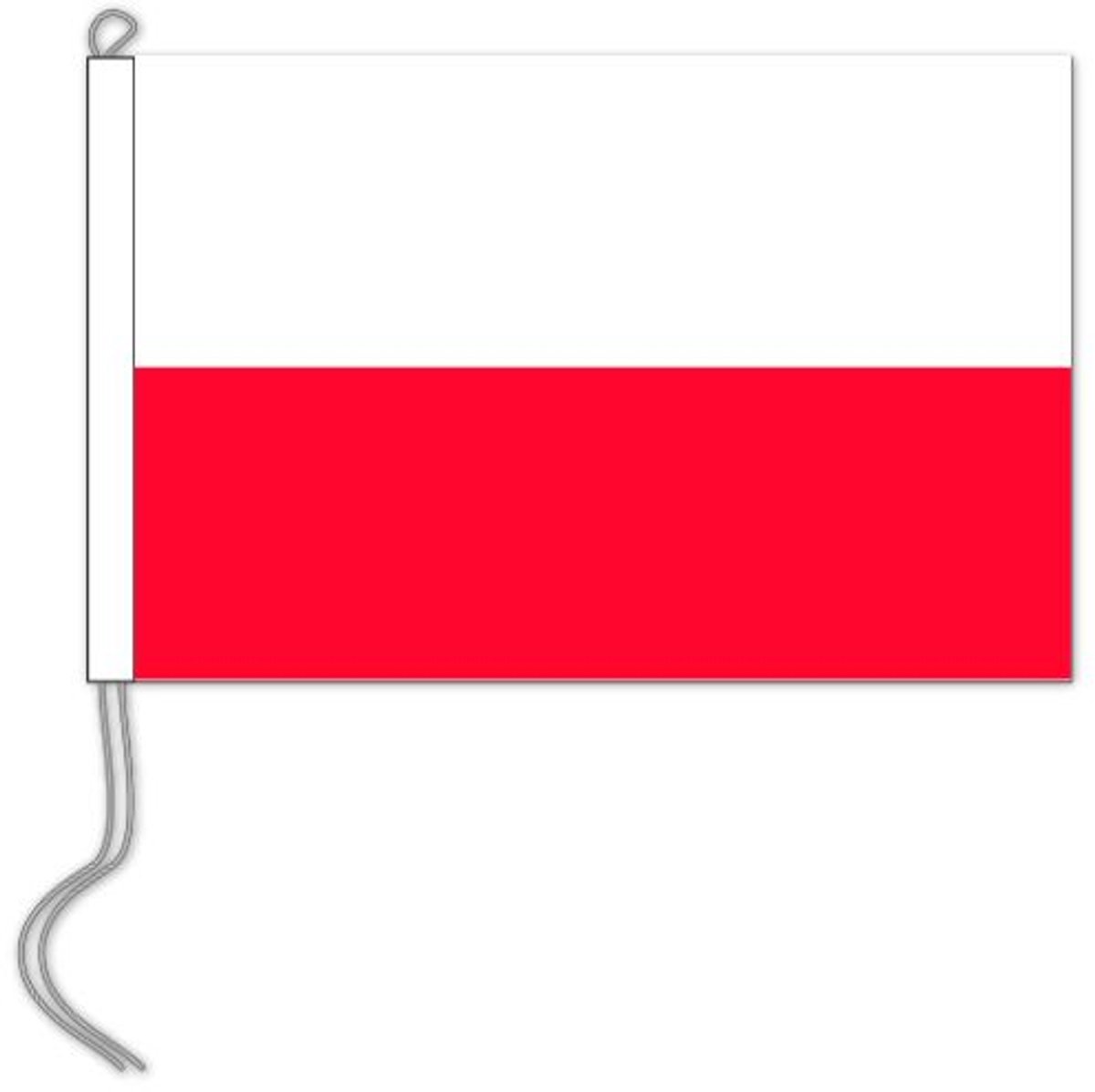 Poolse tafelvlag (10x15cm) zonder vlaggenmastje