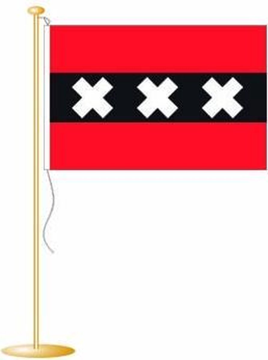 Tafelvlag Amsterdam 10x15 cm