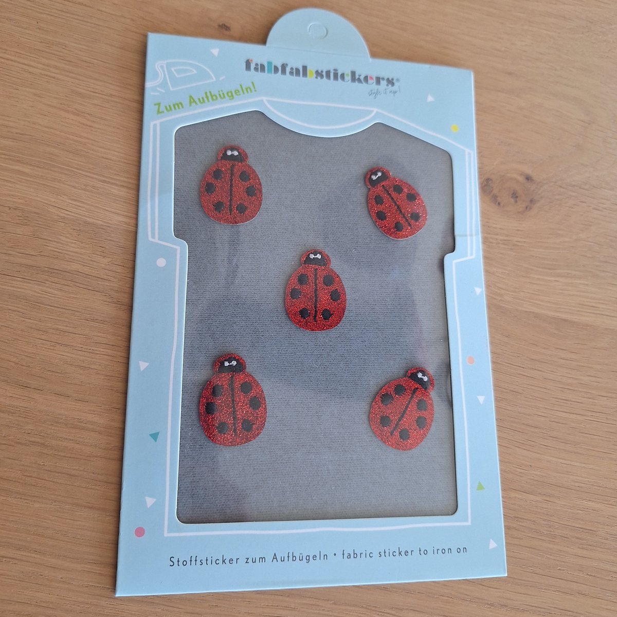 Stofstickers lieveheersbeestjes - Strijkapplicaties - Patches