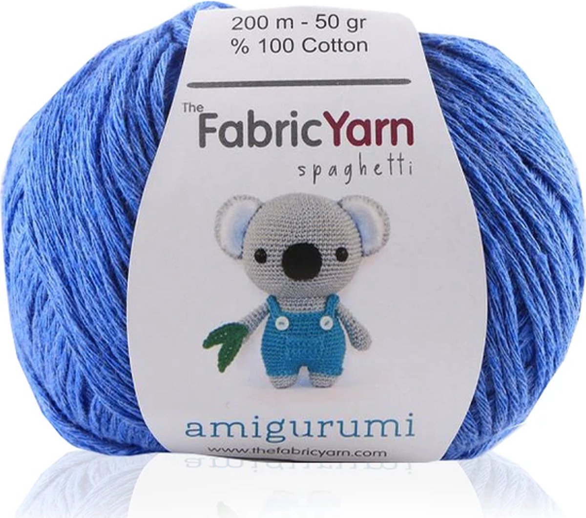 The Fabric Yarn - Amigurumi Garen - Baby Breigaren - 100% Katoen - 1 Stuk - Blauw - Slim Cotton Garen - 200 Meter