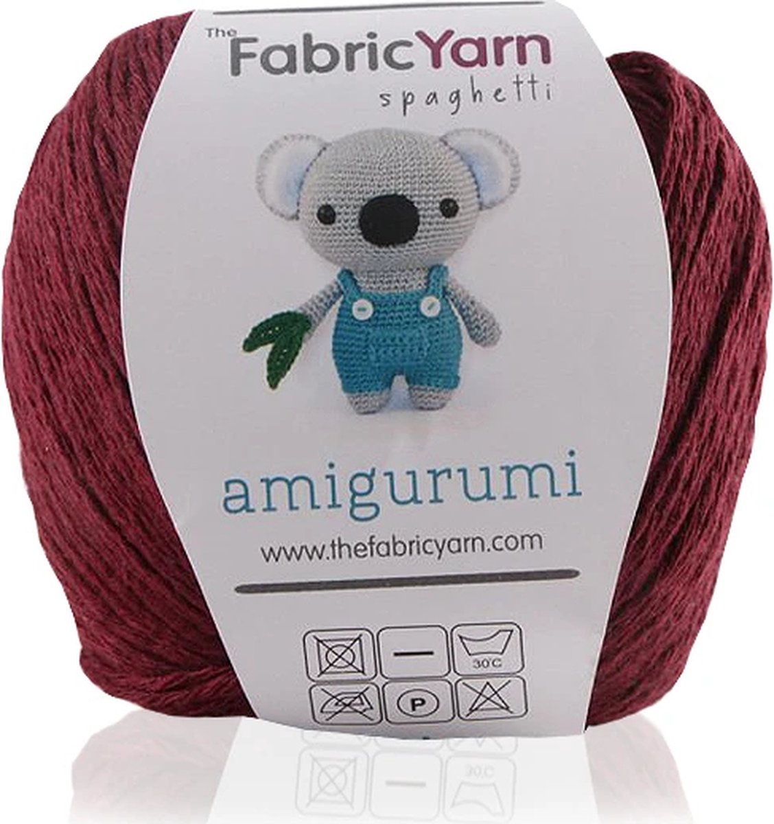 The Fabric Yarn - Amigurumi Garen - Baby Breigaren - 100% Katoen - 1 Stuk - Bordeaux - Slim Cotton Garen - 200 Meter