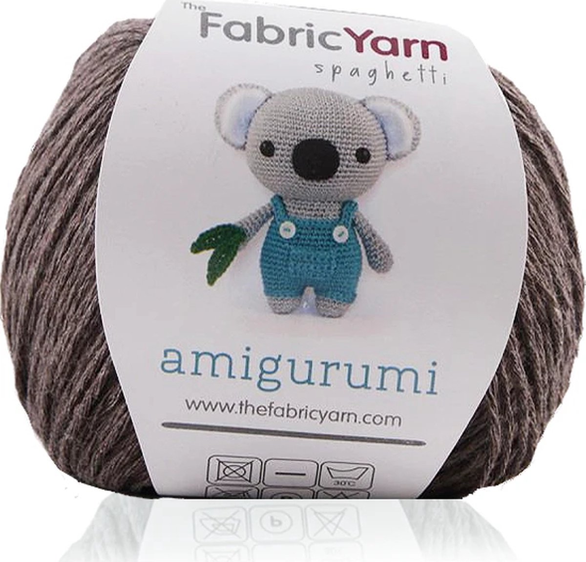 The Fabric Yarn - Amigurumi Garen - Baby Breigaren - 100% Katoen - 1 Stuk - Donkere Nerts - Slim Cotton Garen - 200 Meter