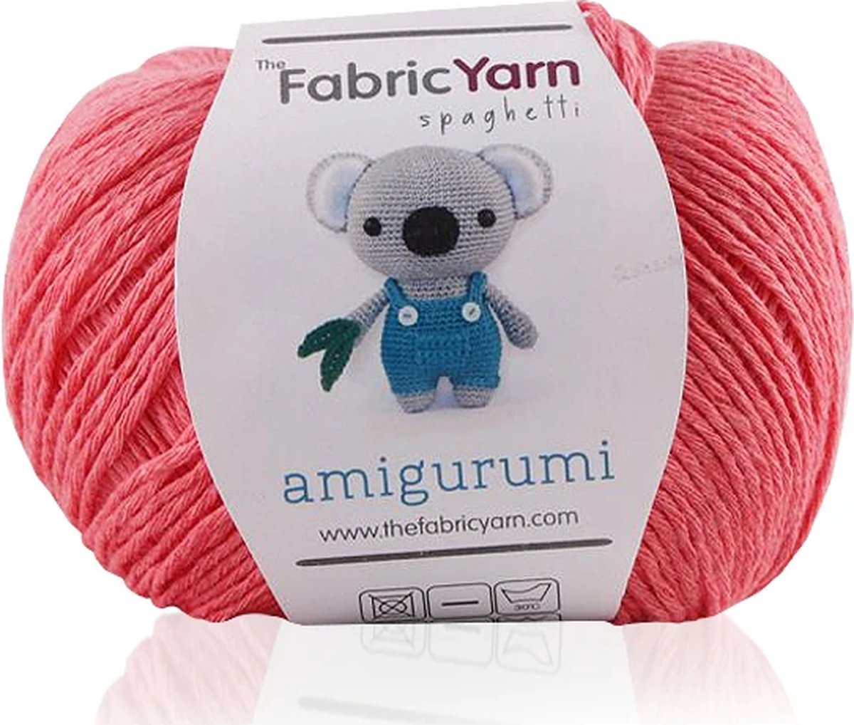 The Fabric Yarn - Amigurumi Garen - Baby Breigaren - 100% Katoen - 1 Stuk - Granaatappel Bloem - Slim Cotton Garen - 200 Meter