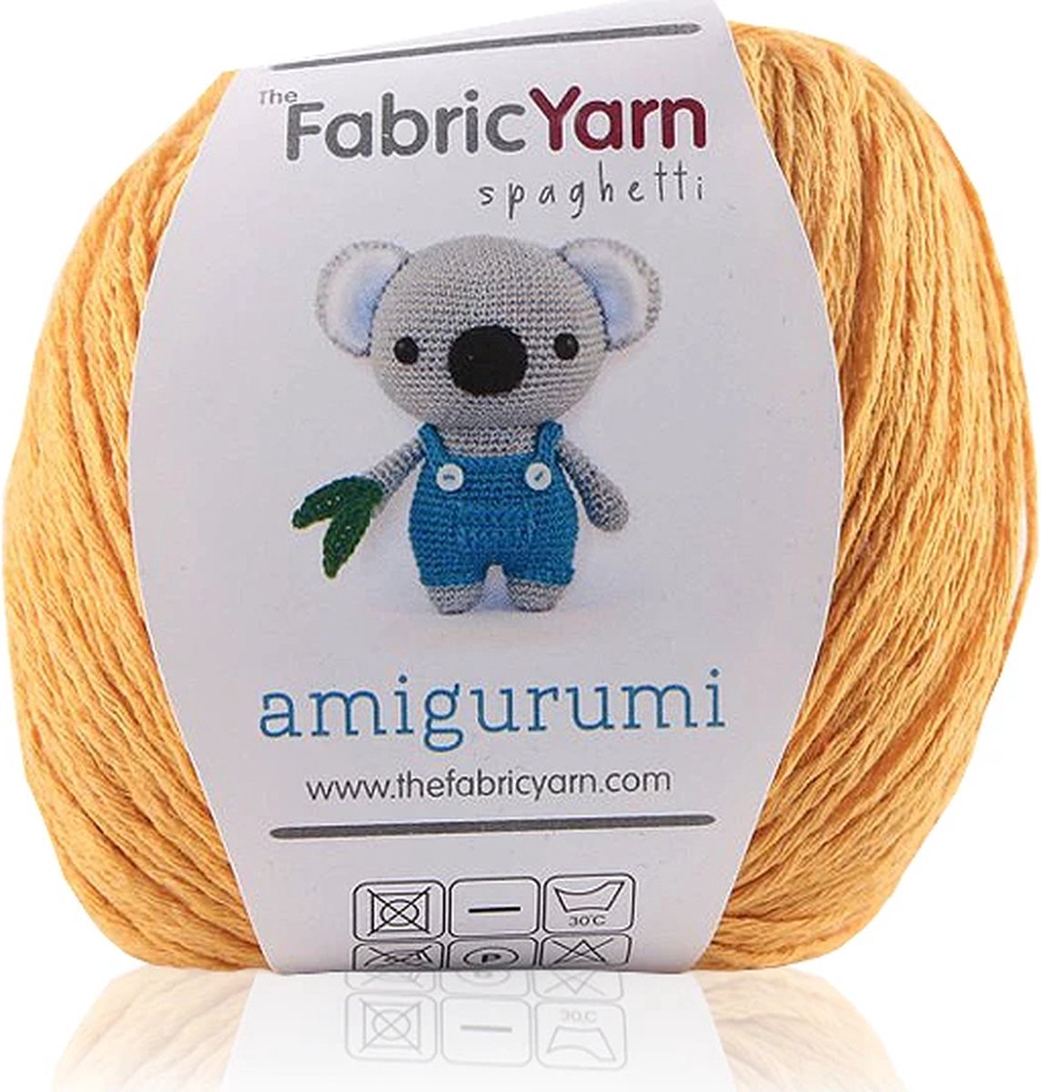 The Fabric Yarn - Amigurumi Garen - Baby Breigaren - 100% Katoen - 1 Stuk - Mosterd Kleur - Slim Cotton Garen - 200 Meter
