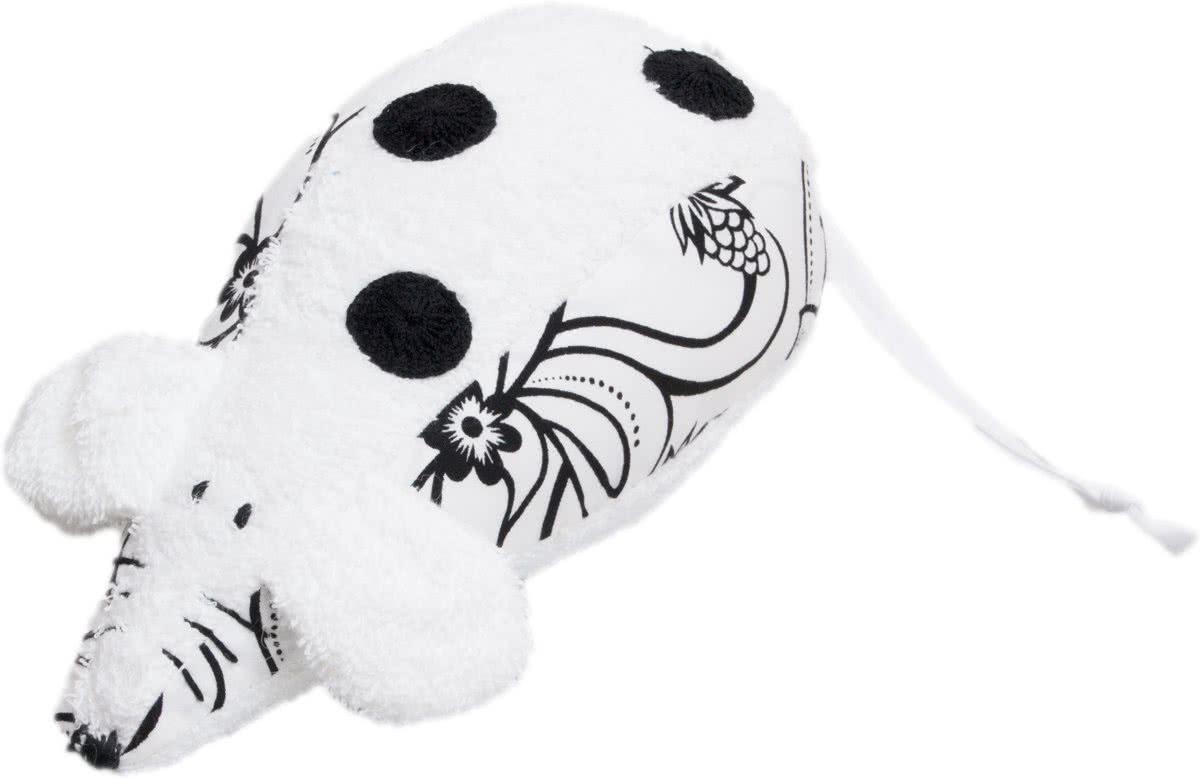 Fabs World Knuffelmuis zwart & wit