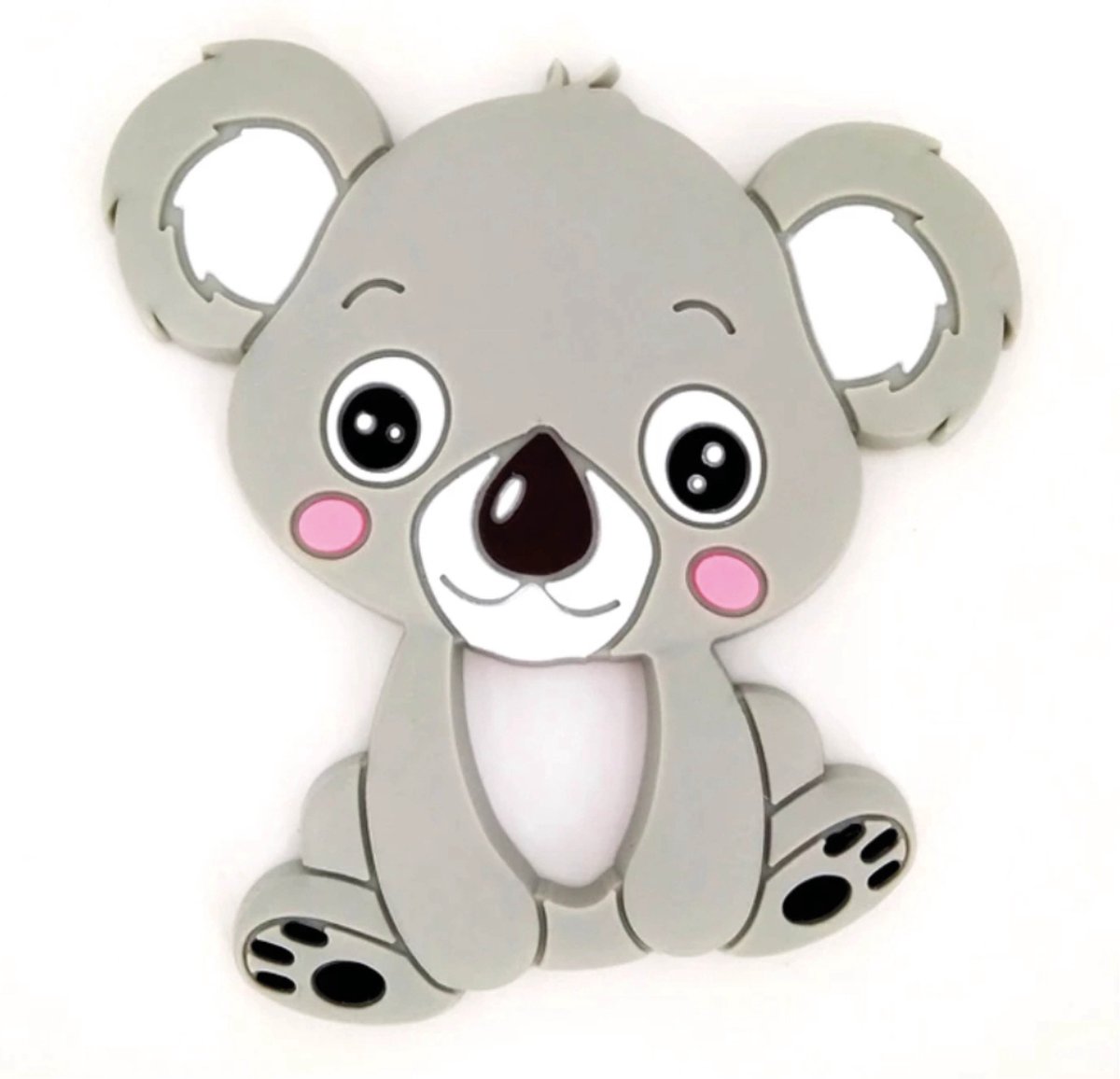 Siliconen bijtring koala grijs