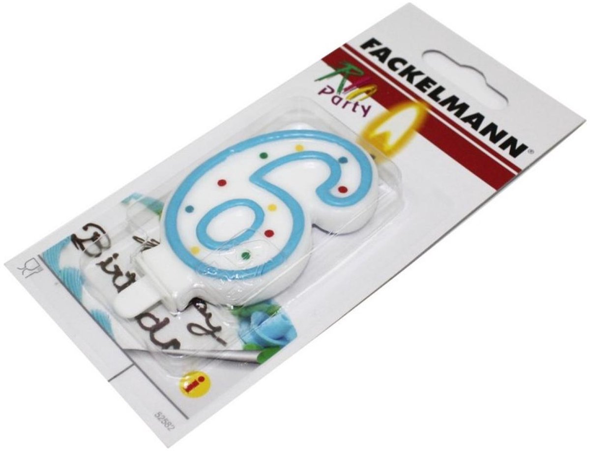 Fackelmann Rio Party nummer 6 verjaardagskaars