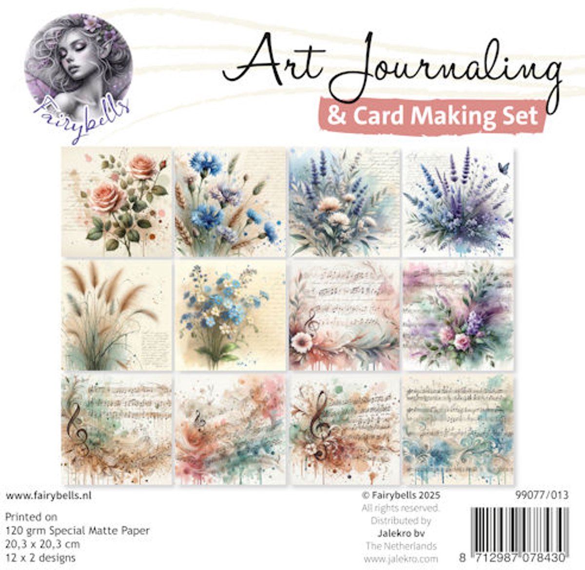 Art Journaling & Card Making Set 13 - Vlinders, elfjes en muziek
