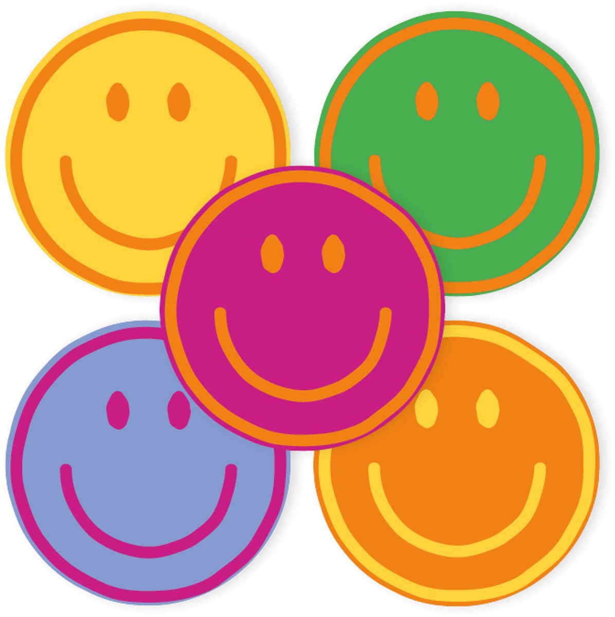30x Sticker Smiley - Emoji - Mix - Sluitsticker - Sluitzegel - Feeststicker Presentje - Enveloppe - Cadeau - Gift - Cadeauzakje - Traktatie - Leuk inpakken - Sticker - 39mm - 30 Stuks