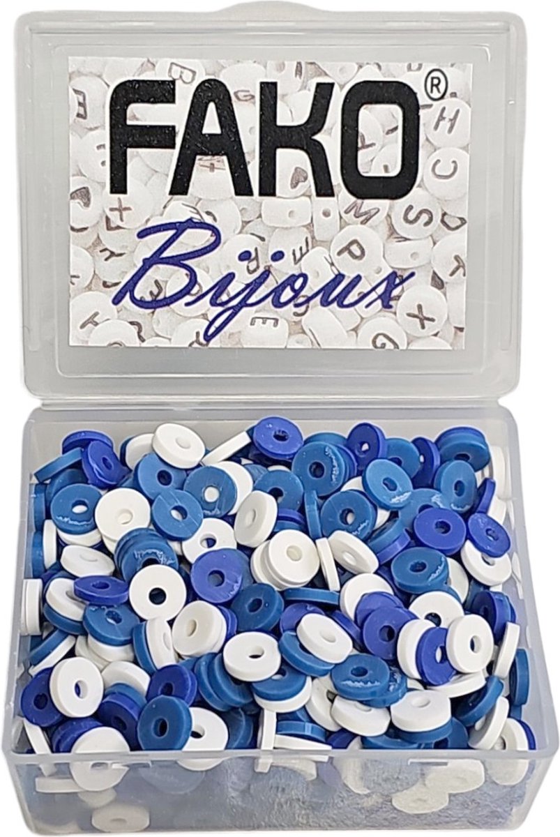 Fako Bijoux® - Katsuki Disc Kralen Box - Polymeer Kralen - Surf Kralen - Kleikralen - 6mm - 700 Stuks - Mix 7