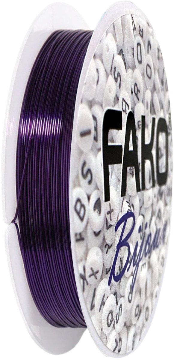   - Koperdraad - Metaaldraad - Sieraden Maken - 0.4mm - 7 Meter - Paars