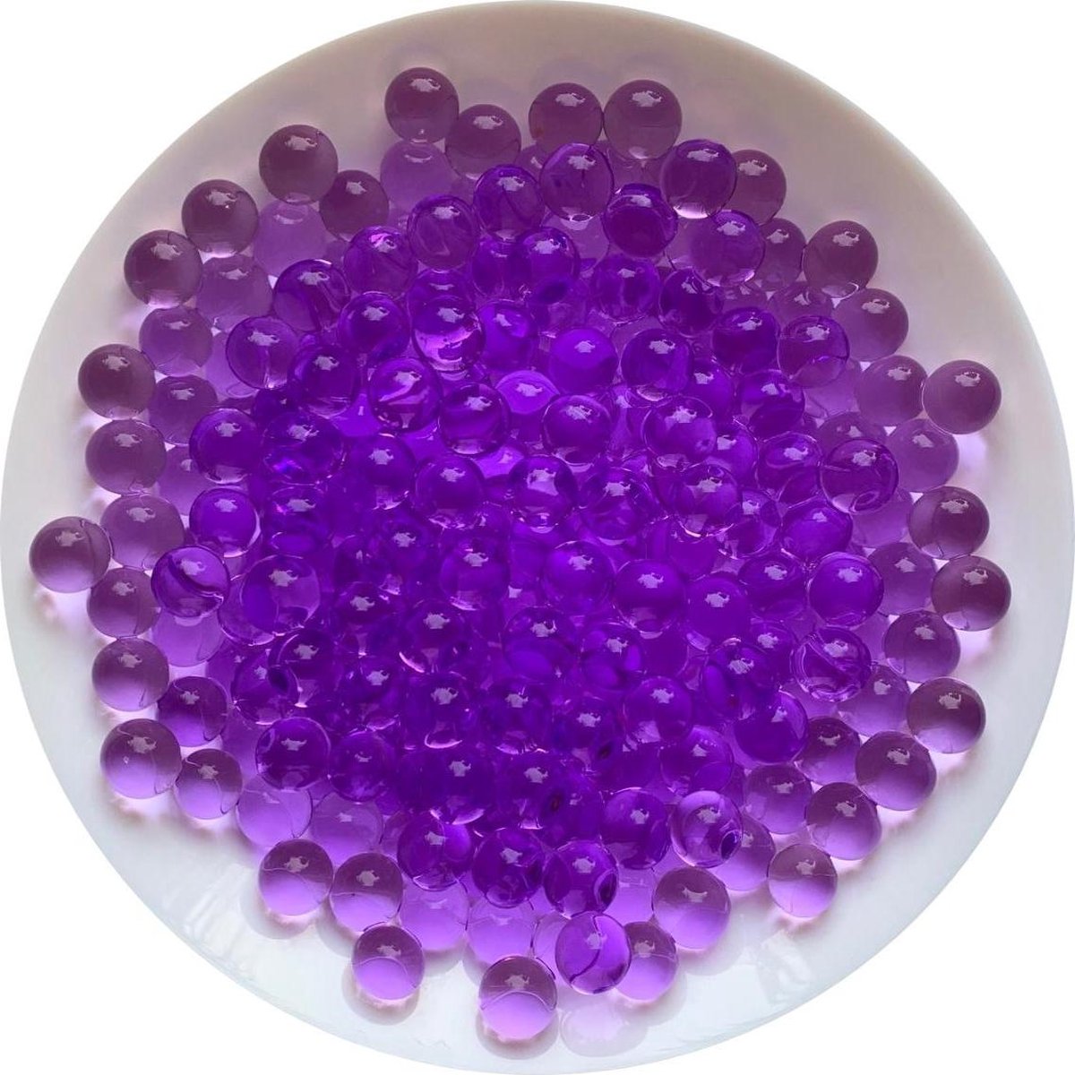 Fako Bijoux® - Waterballetjes - Water Absorberende Balletjes - Gelballetjes - Waterparels - 15-16mm - Paars - 25 Gram