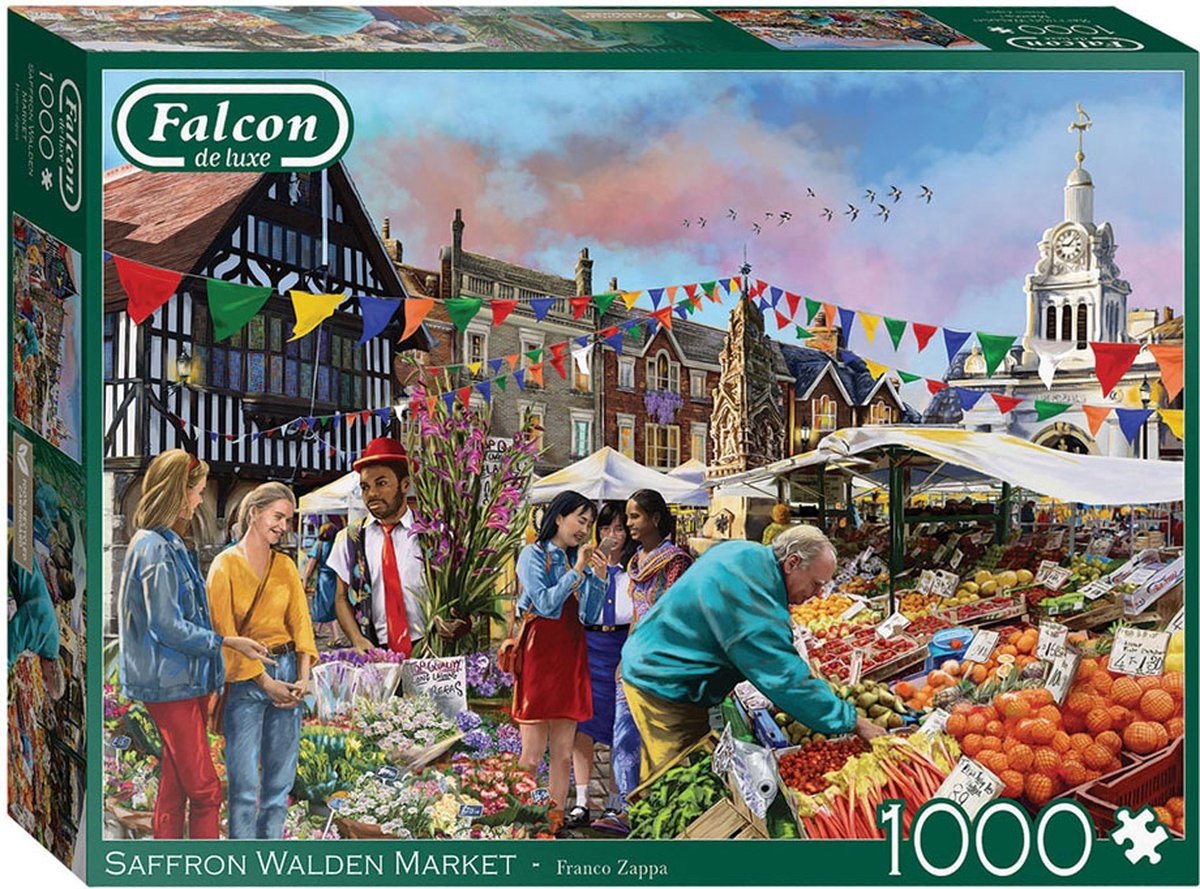 Saffron Walden Market Puzzel 1000 Stukjes