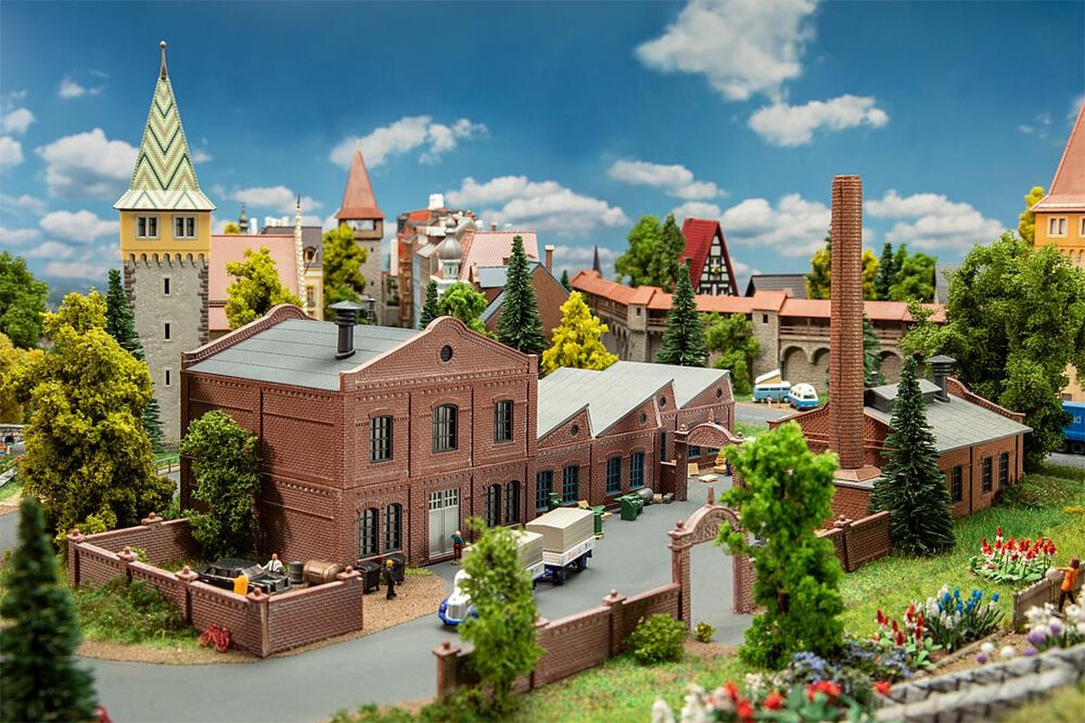 Faller - 1/160 FABRIEK (5/24) * - modelbouwsets, hobbybouwspeelgoed voor kinderen, modelverf en accessoires