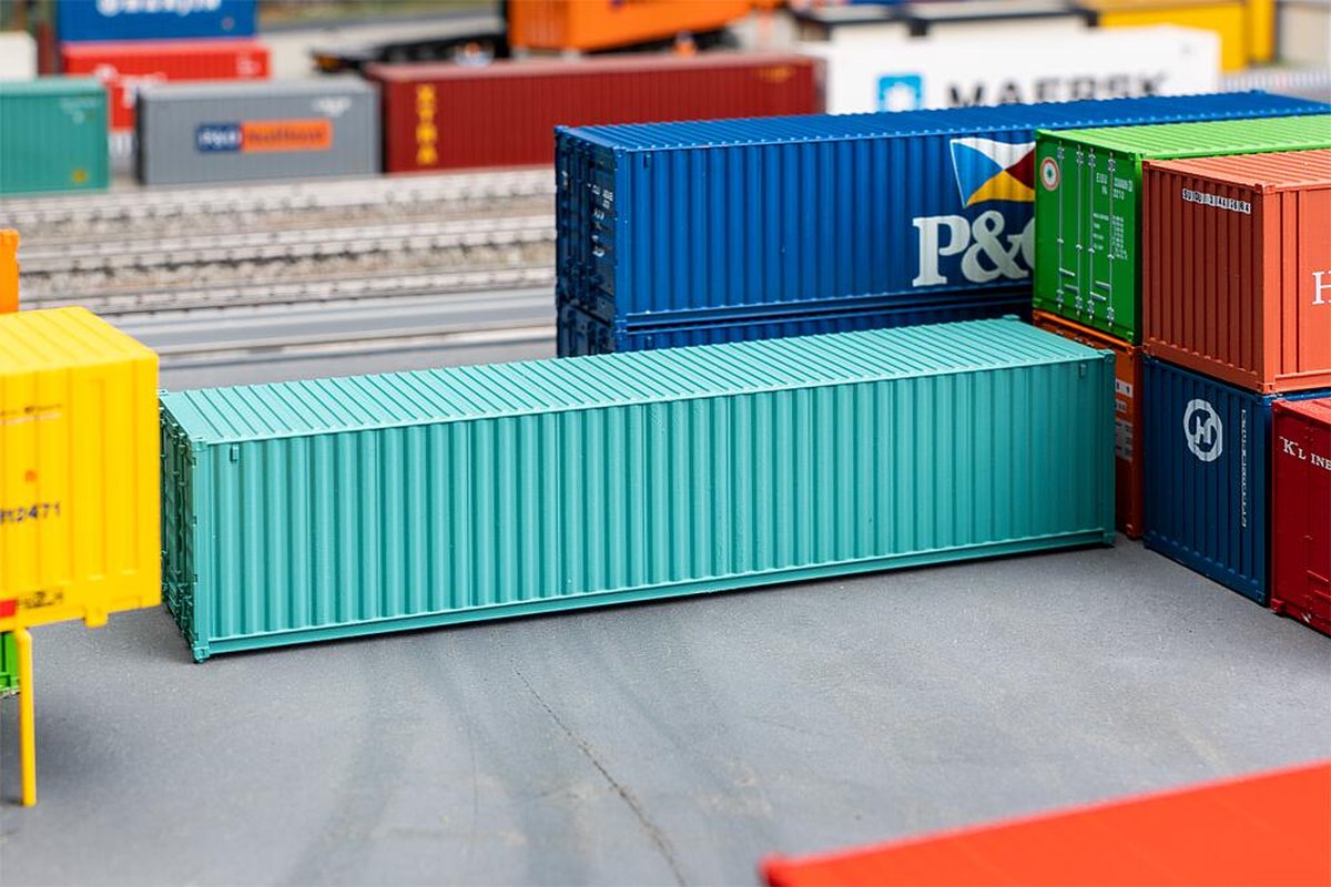 Faller - 1/87 40 CONTAINER GROEN (5/23) * - modelbouwsets, hobbybouwspeelgoed voor kinderen, modelverf en accessoires