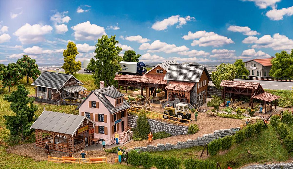 Faller - 1/87 ACTIESET ZAGERIJ - modelbouwsets, hobbybouwspeelgoed voor kinderen, modelverf en accessoires