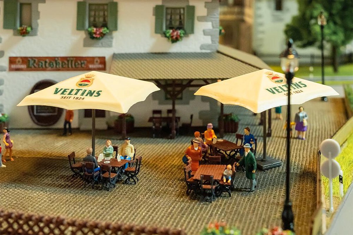 Faller - 1/87 BIERTUIN SET VELTINS (5/24) * - modelbouwsets, hobbybouwspeelgoed voor kinderen, modelverf en accessoires