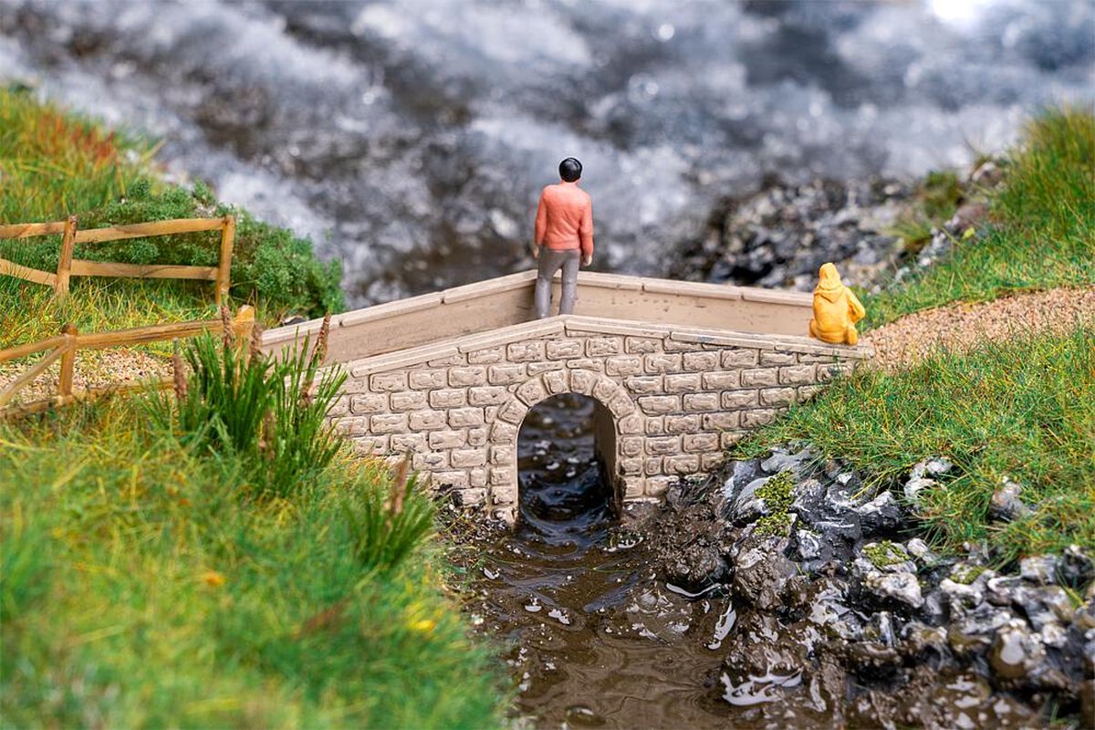 Faller - 1/87 KLEINE STENEN BRUG (4/23) * - modelbouwsets, hobbybouwspeelgoed voor kinderen, modelverf en accessoires