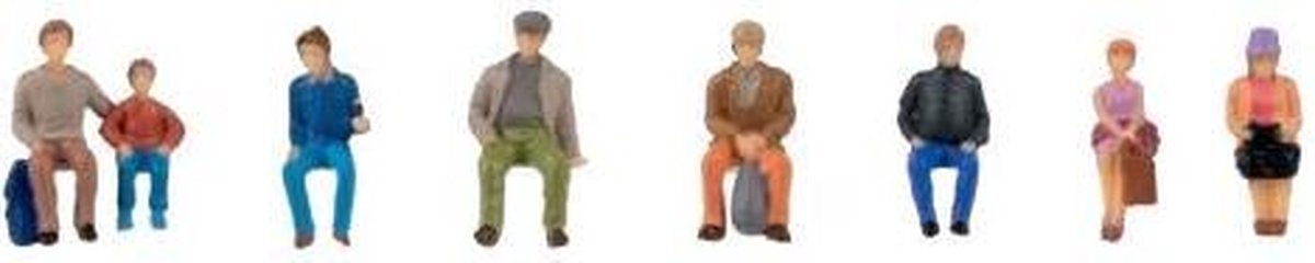 Faller - Sitting travellers - FA151619 - modelbouwsets, hobbybouwspeelgoed voor kinderen, modelverf en accessoires