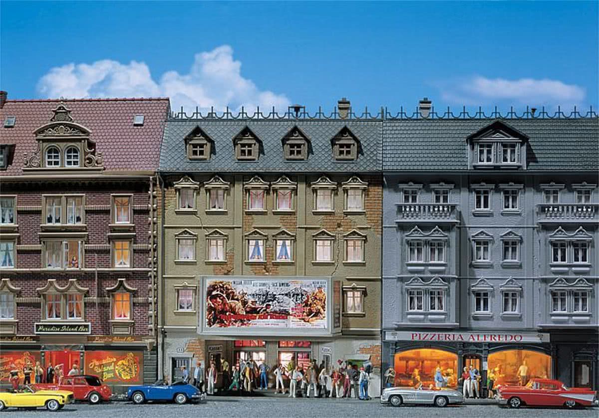 Faller 130449 - Stadshuis + Bioscoop