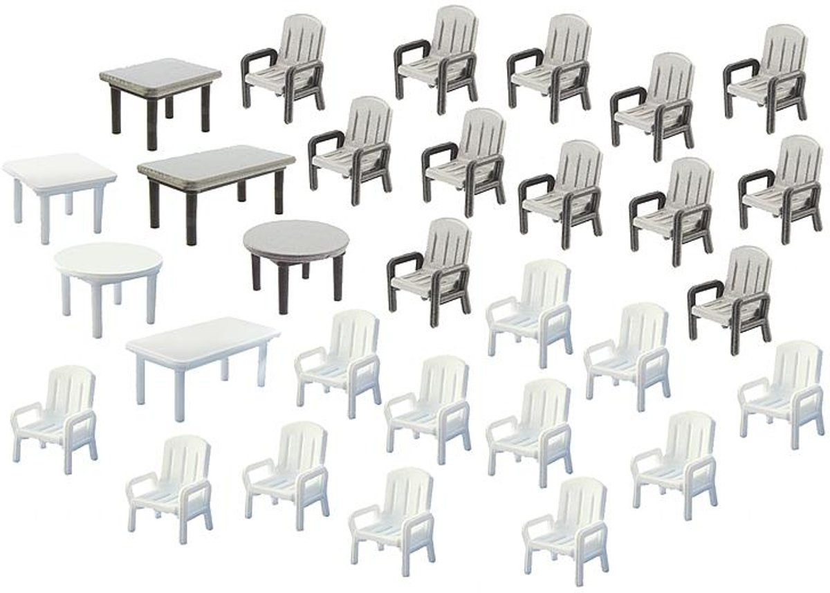   -24 Tuinstoelen en 6 Tafels (272441)