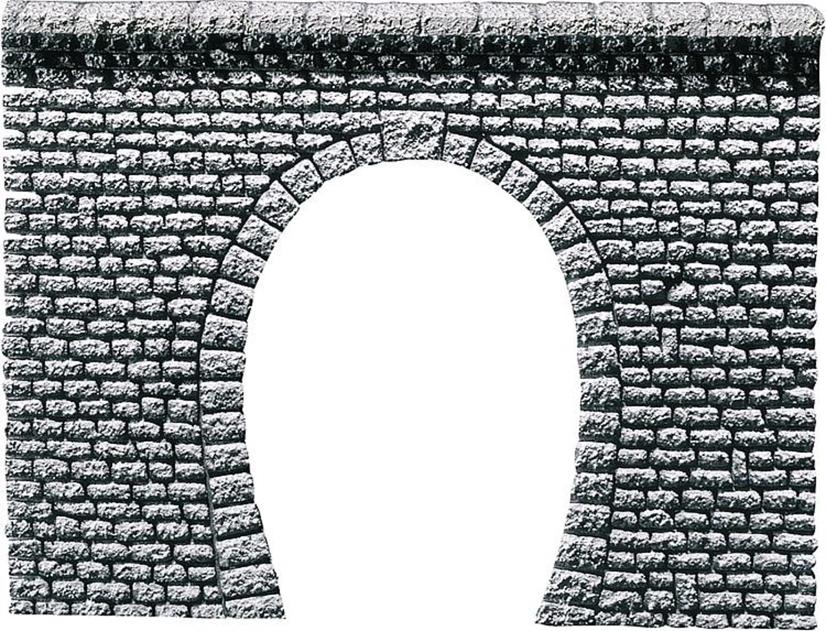 Faller -Decorplaat Tunnelingang Profi, Natuursteenblokken (170880)