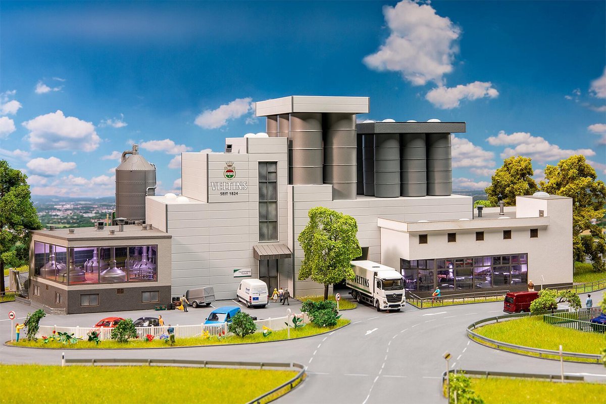 Faller Modelbouwpakket Diorama - H0 130815 Diorama Brouwerij Veltnis - Lasercut Plastic - 1:87 -