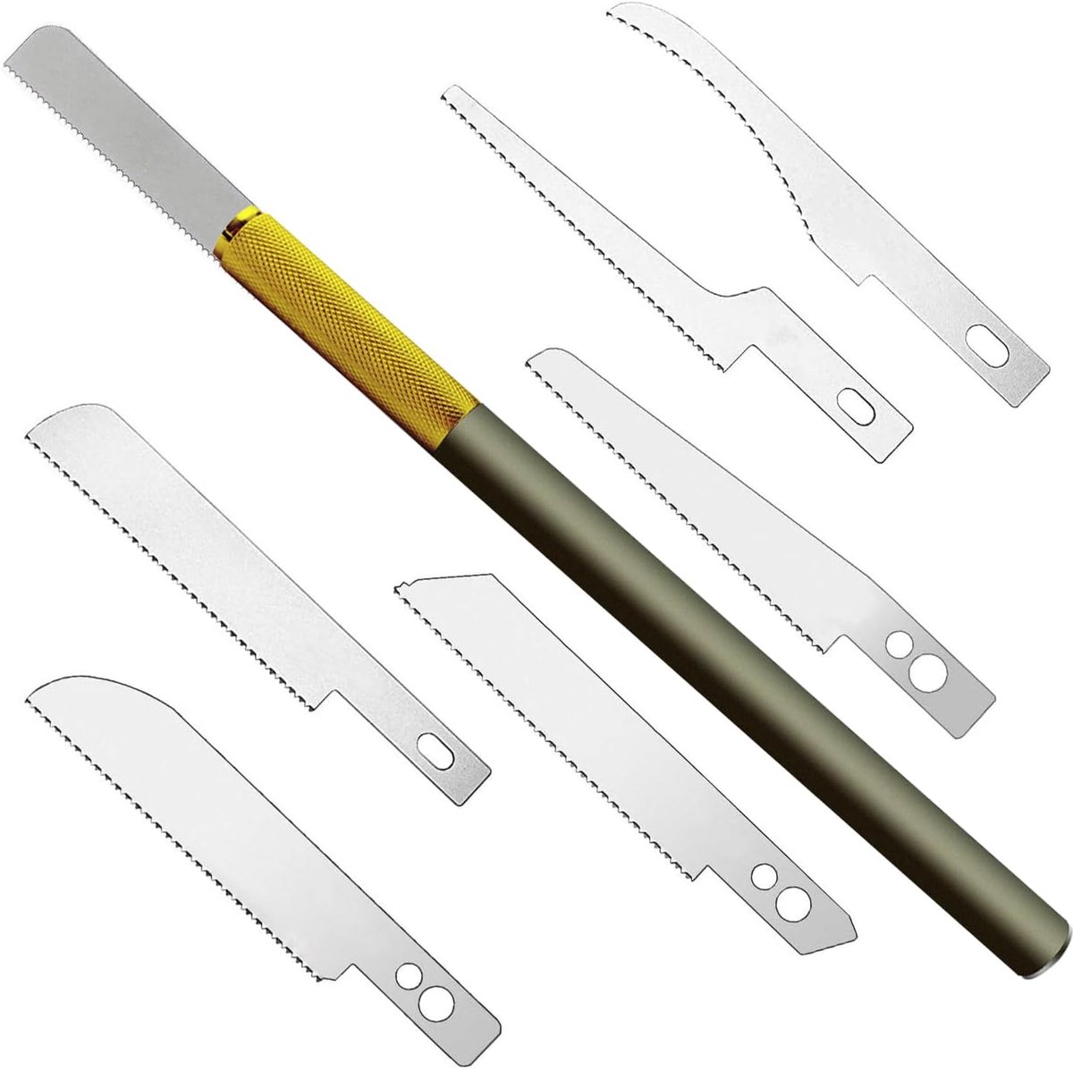 Famanu - Mini handgereedschap met 6 stuks hobby mes model DIY handsnijgereedschapsset