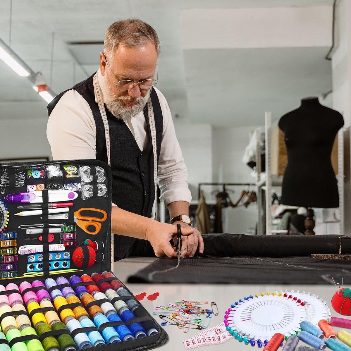 naaigereis voor beginners, thuis en reizigers, complete set 362pcs