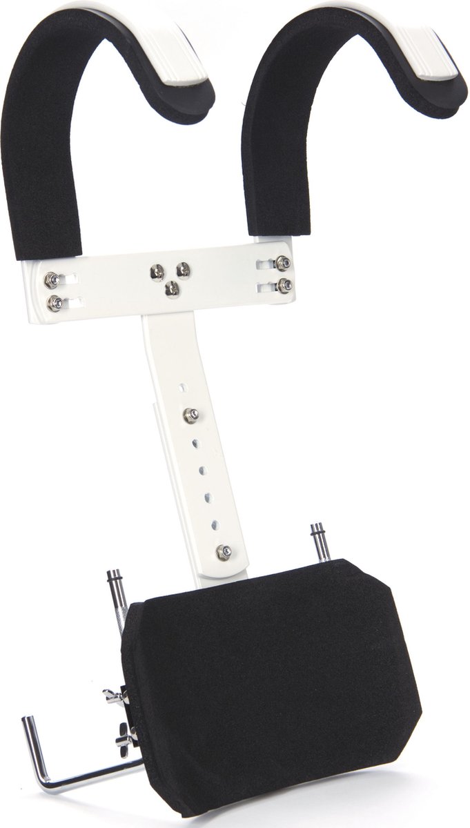 Fame Marching Snare Tragegestell, Aluminium, wit - Accessoire voor marching drums
